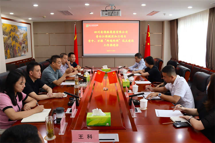 鄧華主持召開集團公司青白江保稅區(qū)加工項目資中 、萬源“兩端兩網(wǎng)”試點建設項目工作推進會