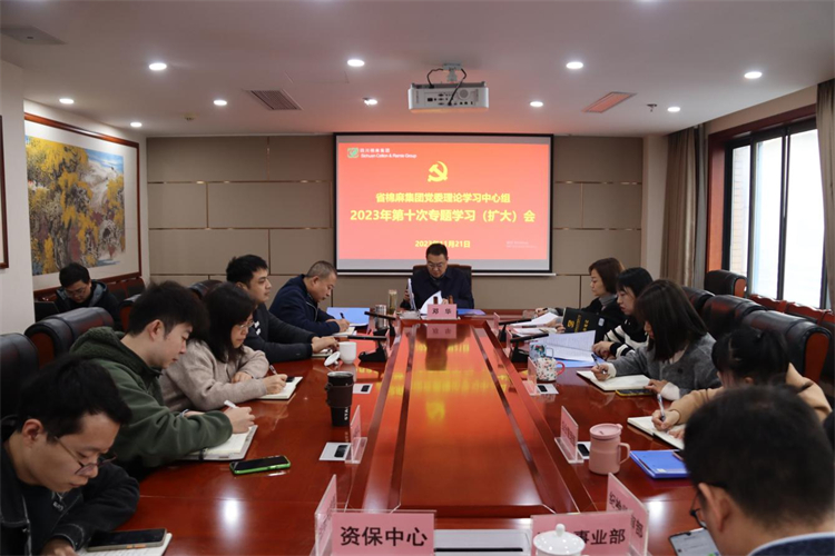 集團公司召開黨委理論學(xué)習(xí)中心組2023年第十次專題學(xué)習(xí)（擴大）會